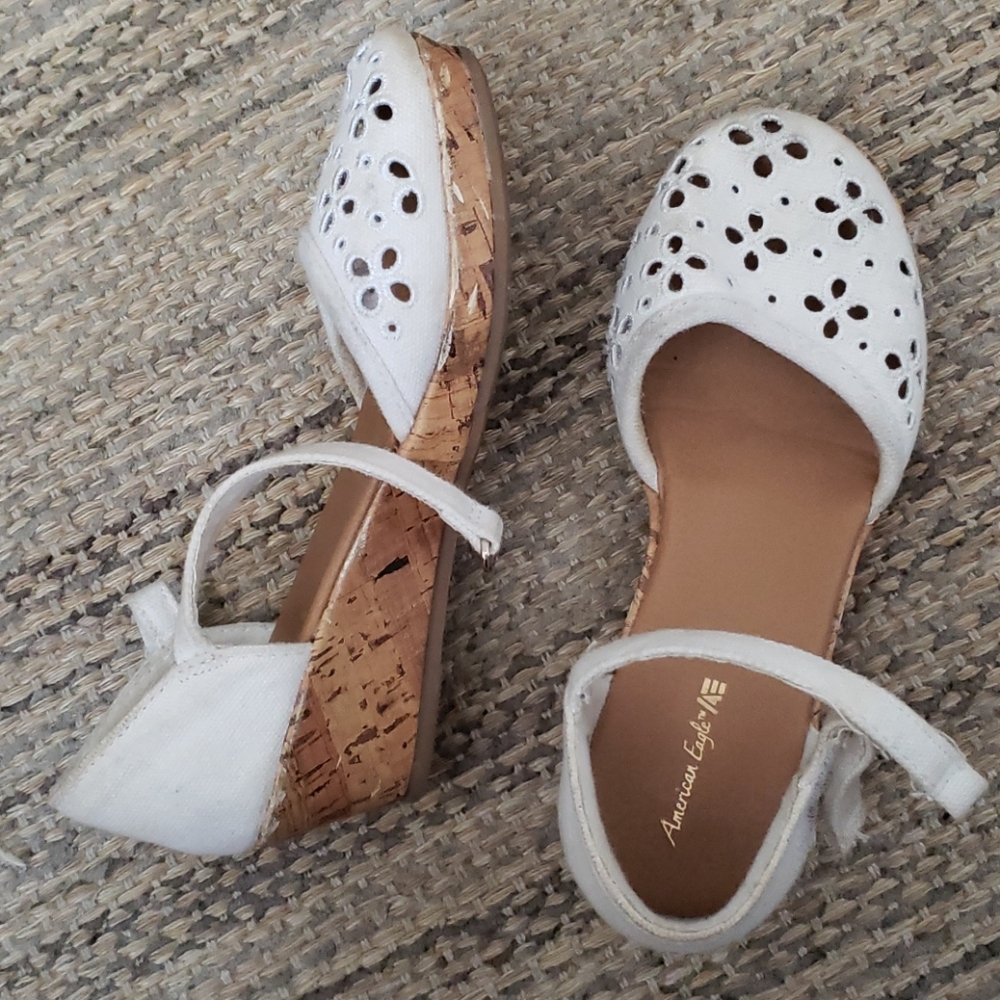American eagle girls wedge shoes size 13